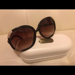 Chloe cute sunglasses - brown